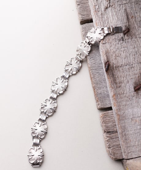 c.1950 Norway Modern Folk Bracelet / Silver 830