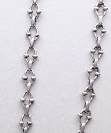 c.1900 France Watch Chain Necklace & Bracelet / Silver 800