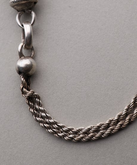 c.1870 France / Watch Chain Bracelet / Silver 800