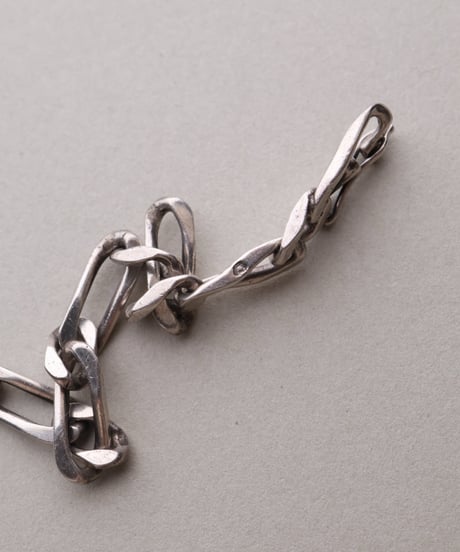 c.1960 France / Maille Cheval Link Chain Bracelet / Silver 800
