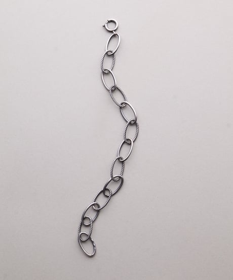 c.1940–50 Germany / Oval Link Chain Bracelet / Silver 800