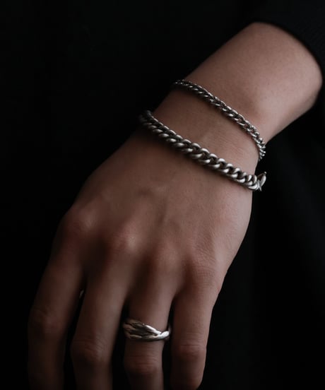 c.1900 France Paris / グルメットチェーンブレスレット / Silver 800
