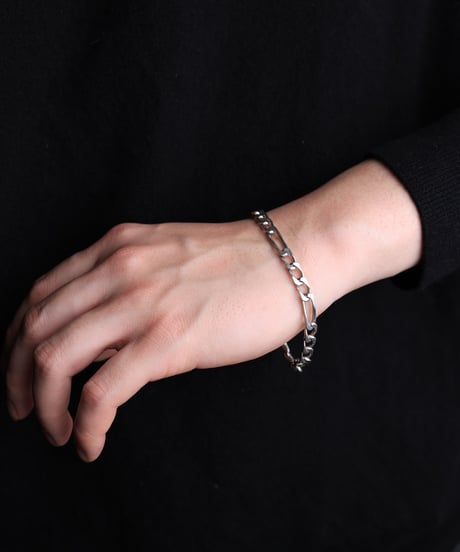 c.1960–70 France Figaro Link Maille Cheval Bracelet / Silver 800–925