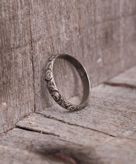 c.1920 Norway / Folk Rose リング/ Silver 830