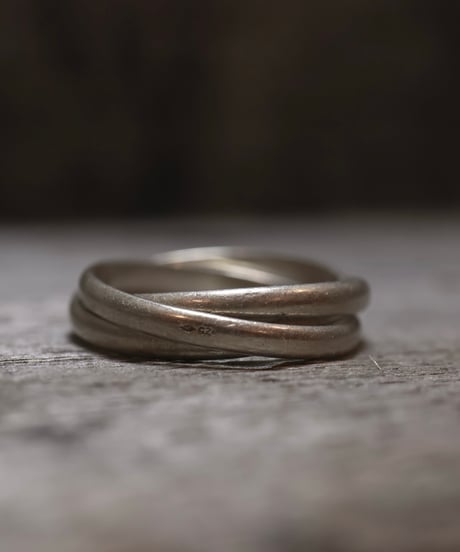 c.1970s France / 三連リング/ Silver 925