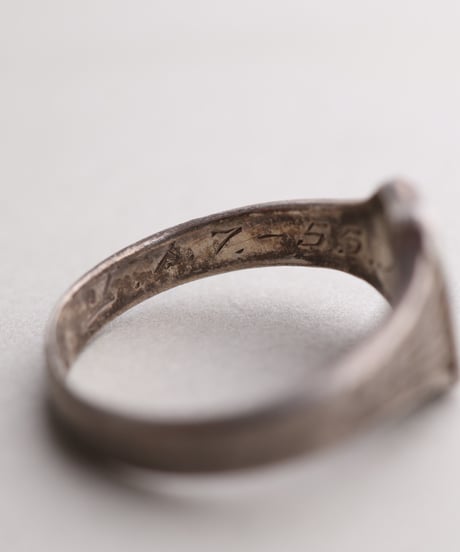 c.1950 Finland / Enamel Memory Ring / Silver 813 by Veljekset Sundqvist