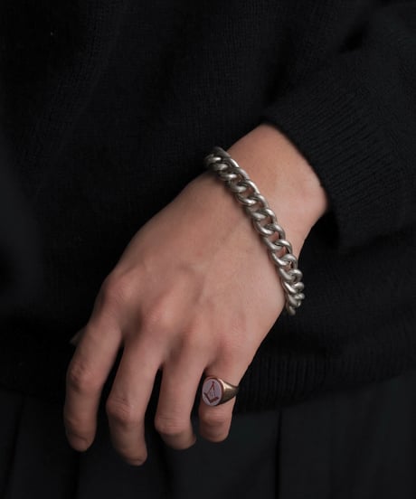 c.1920 France Paris / グルメットチェーン　ブレスレット / Silver 800