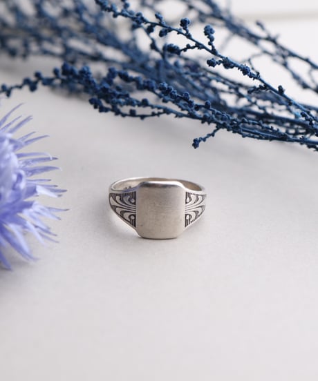 1946 Sweden / Signet Ring by Gustafson & Son / Silver