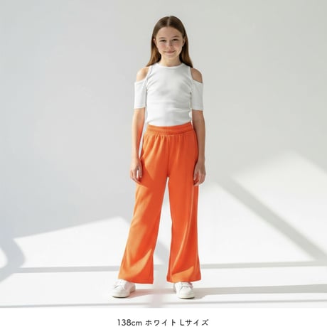 送料無料【S〜XL】肩あきリブTシャツ
