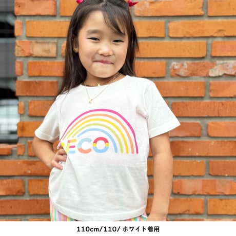 【110〜150cm】ロゴ プリントTシャツ（reco-st19)