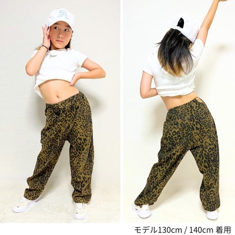 【100〜140cm】レオパードパンツ（reco-h0440）