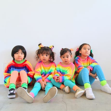 【100〜170cm】レインボーニット（reco-ma01）