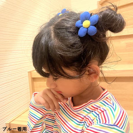 【送料無料】FLOWERヘアゴム2個セット (reco-h0259）
