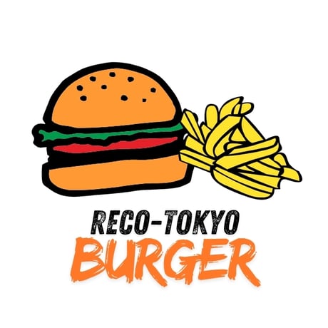 【110〜150cm】ハンバーガープリントTシャツ（reco-st27）