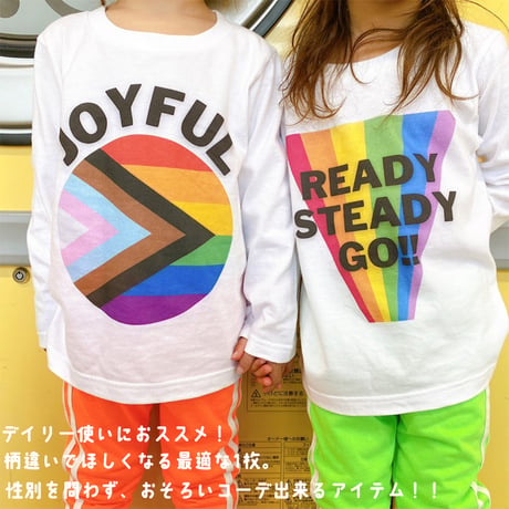 【110〜150cm】プリントロングTシャツ（reco-rt3)