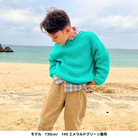 【100〜170cm】ビックシルエットニット（reco-m050）
