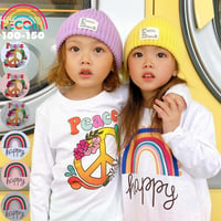 【110〜150cm】 プリントロングTシャツ（reco-rt17)
