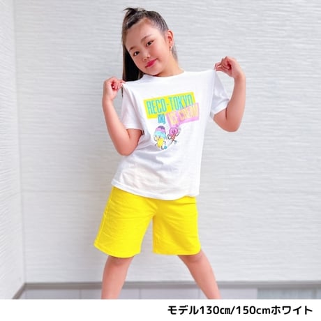 【110〜150cm】アイスクリームプリントTシャツ（reco-st26）