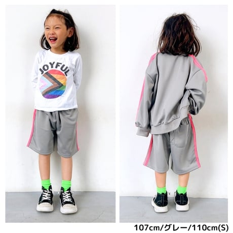 【110〜170cm】サイドラインショートパンツ（reco-m090）