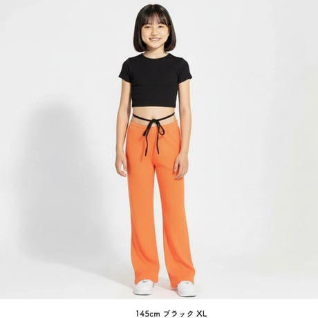 【S〜XL】ショート丈リブTシャツ(reco-m122)