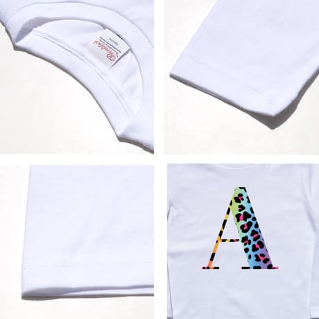 【110〜150cm】イニシャルプリントロングTシャツ（reco-rt34)
