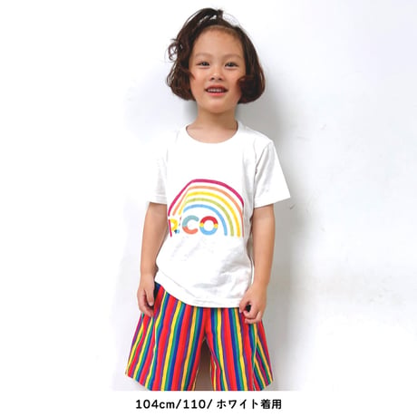 【110〜150cm】ロゴ プリントTシャツ（reco-st19)