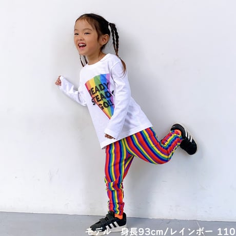 【90〜150cm】スウェットレギンス（reco-08rainbow）