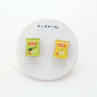プレーンポテトチップス＋海苔ポテトチップス　ピアス