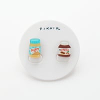 ピーナッツバター＋ナッツバター　イヤリング