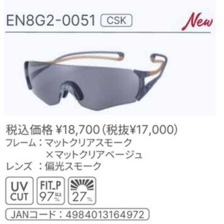 SWANSサングラス(E-NOX EIGHT8 G2)