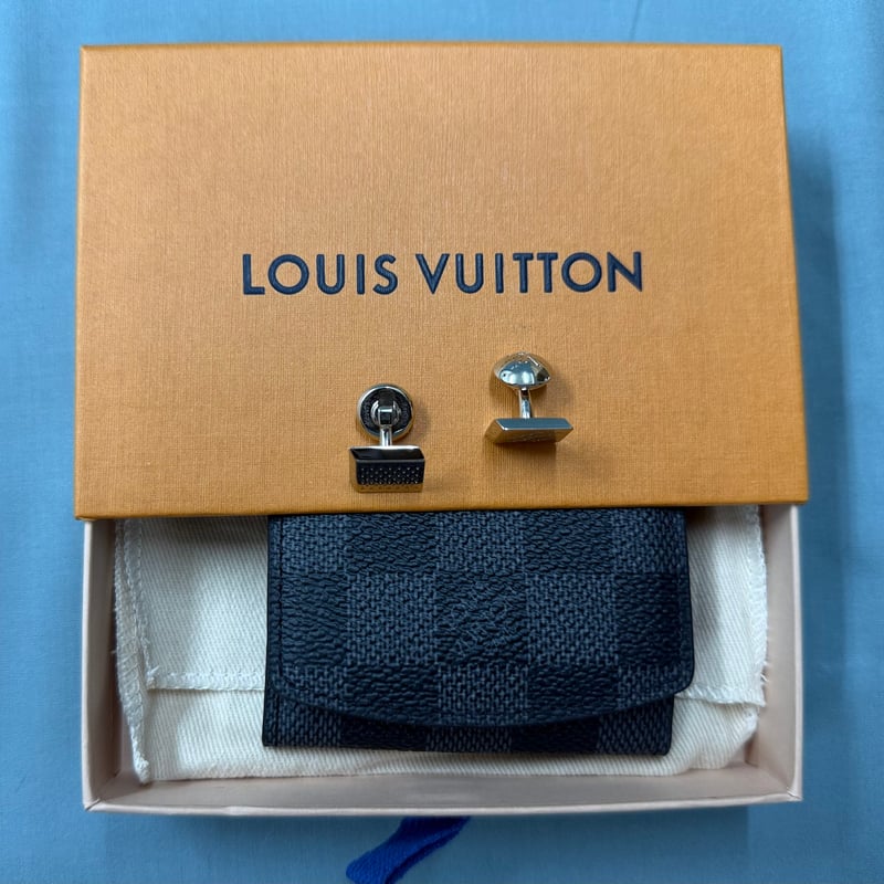 ルイヴィトン ブドン ドゥ マンシェット ダミエ カフス 中古品