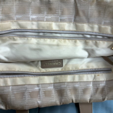 シャネル　ニュートラベル　トートバッグ　ナイロン　中古