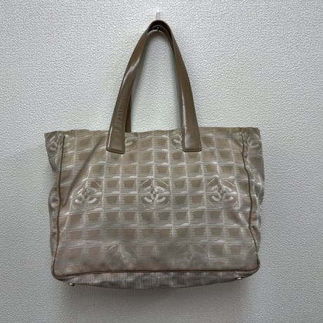 シャネル　ニュートラベル　トートバッグ　ナイロン　中古