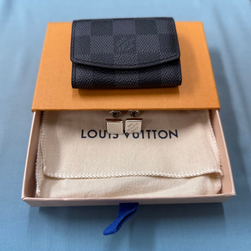 ルイヴィトン ブドン ドゥ マンシェット ダミエ カフス 中古品