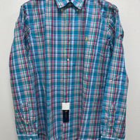 ラルフローレン Cotton100％　チェックボタンダウンシャツ　ロングスリーブ　中古