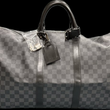ルイ・ヴィトン ダミエグラフィット キーポルバンドリエール55 ボストンバッグ 中古品