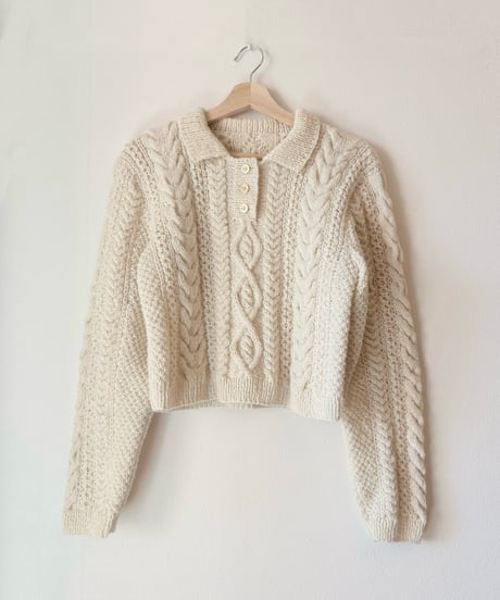 【Pattern】Aran Polo Sweater【期間限定販売】