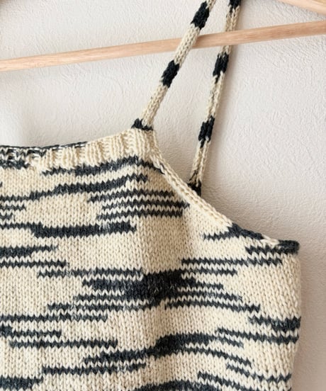 【Pattern】Zebra Knit Cami