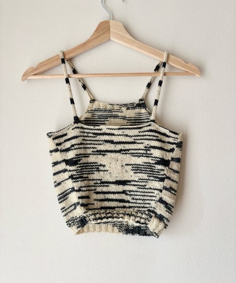 【Pattern】Zebra Knit Cami