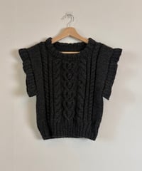 【Pattern】HEART CABLE KNIT VEST