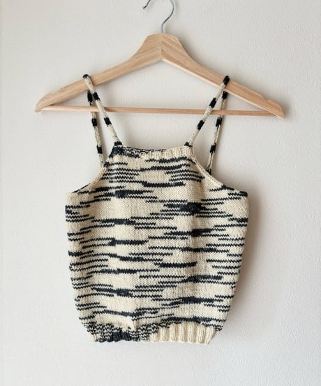 【Pattern】Zebra Knit Cami