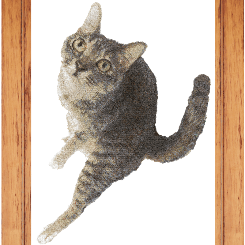 オリジナルA4サイズフォト刺繍【背景なしタイプ】 | Biken刺繍