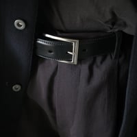 <Post Production> AUTHENTIC BELT  (CALF / Black-Silver)