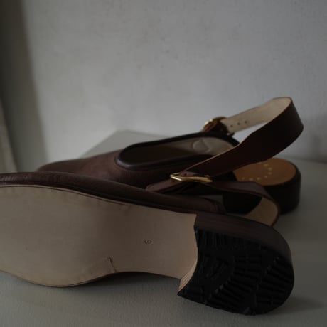 <Post Production> FACE sandals -Ezokola (vintage brown)