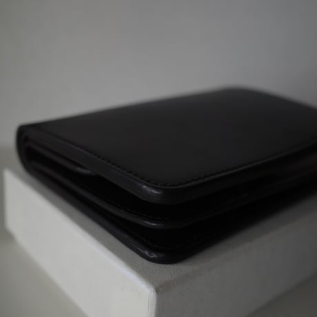 <forme> Post Wallet - cordovan (Black×Black）