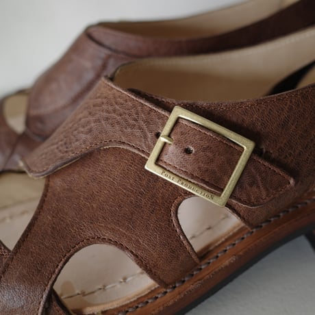 <post production> Hunt-Sandals Ezojika　（vintage brown)