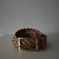 <post production> Mesh-Belt (natural×gold)
