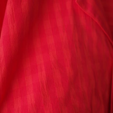 <BISOWN> COTTON HIDDEN CHECK  SLEEPING SHIRTJACKET (RED CHECK)