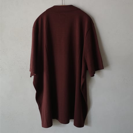<BISOWN> SILK COTTON SKIPPER KNIT (MAROON)