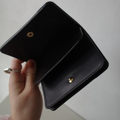 <forme> Post Wallet - cordovan (Black×Black）